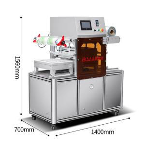 Wholesale Two Way Transmission Gas Flush Food Thali Packing Machine With Without Vacuum 3000W from china suppliers