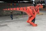 Leaky Legs Red Handmade Realistic Dinosaur Costume Display Commercial Center