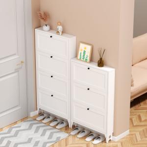 Wholesale Modern Simple Ultra-Thin, Large-Capacity Steel Tipping Shoe Cabinet For Home Entrance, Exterior Door, Elevator Aisle from china suppliers