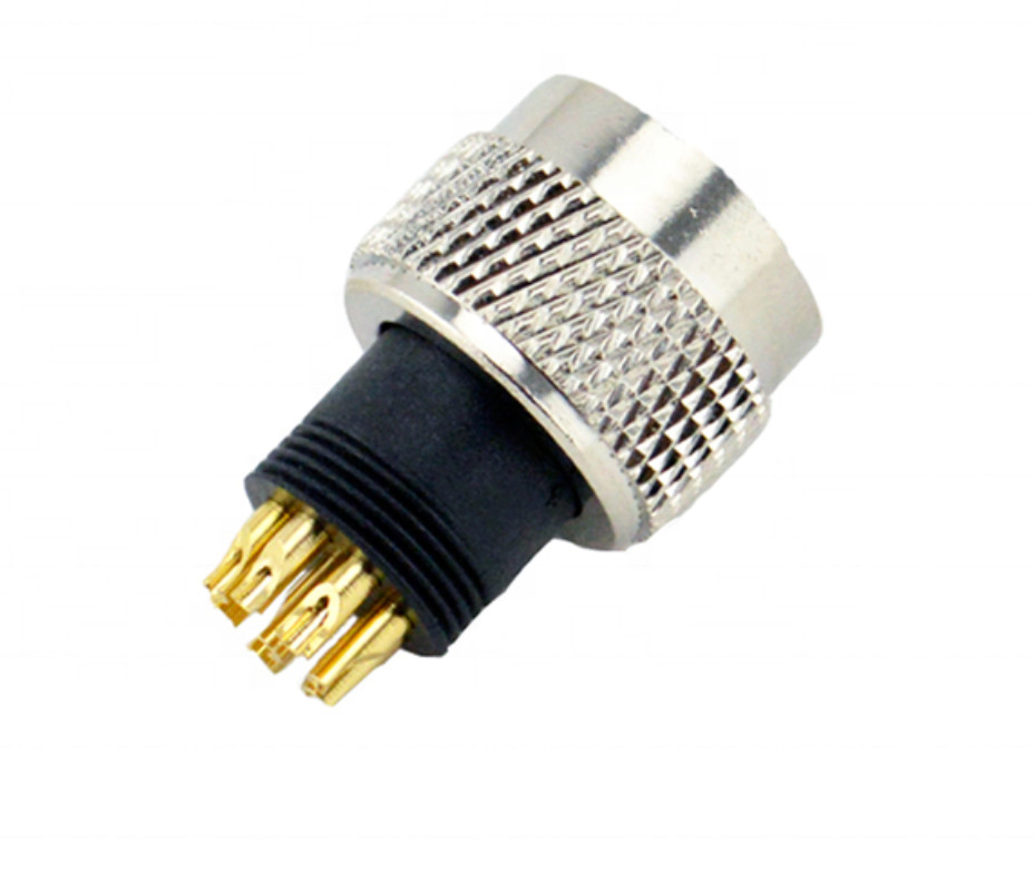 IP67 IP68 Waterproof Male Female Cable Connector M12 Circular Plug Type Solderless