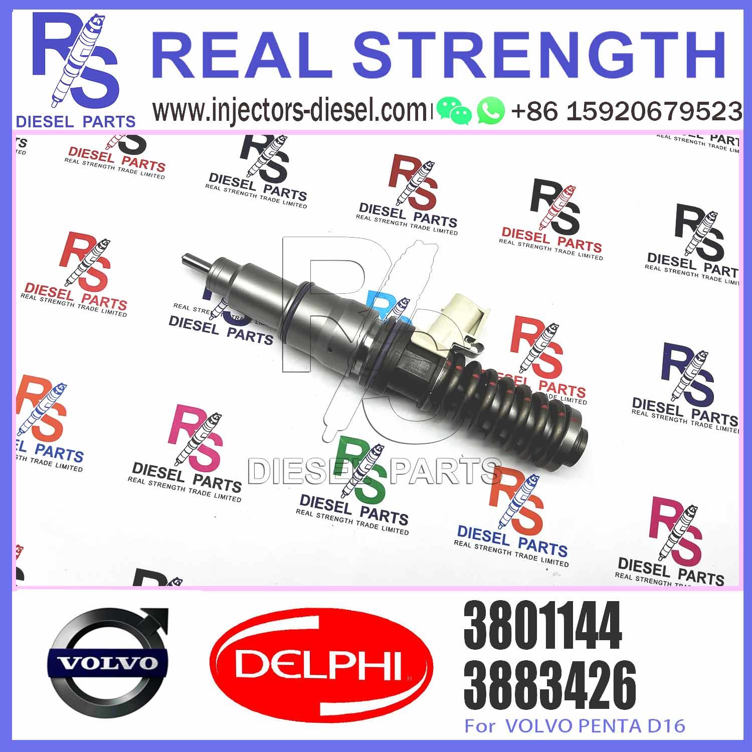 3883426 EC700 D16 Fuel Injector Common Rail Injector BEBE5H00001 03883426 04085436 3801144 E3.24