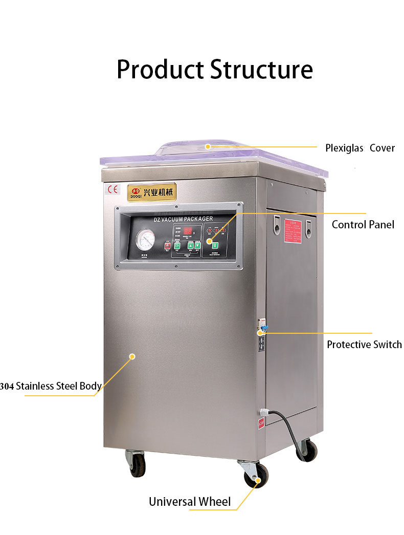 DUOQI DZ-400 Single Chamber Vacuum Packaging Machine with Online After Sales Service