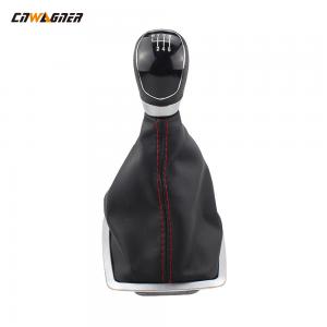 China Car Gear Shift Knob Acrylic Black Cap Red Line 6 Speed Universal For FORD FOCUS on sale