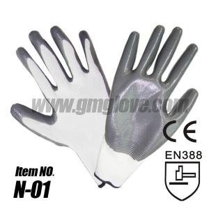 Wholesale Nitrile Coated Nylon Gloves,Palm Coating from china suppliers