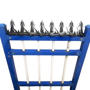 Wholesale Durable Razor Wall Security Spikes Fence Tops Powder Coating Black Green from china suppliers