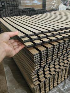 Wholesale Wood Slats Akupanel Acoustic Slat Wood Wall Panels For Sound Absorbing from china suppliers