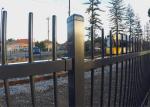 powder coated tubular steel fence