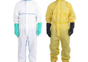 Wholesale Dust Proof Full Body Disposable Coveralls Prevent Invasion For Staff from china suppliers
