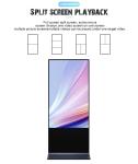 Factory Supply 43 Inch Digital Signage Floor Standing Touch Screen Retail Store
