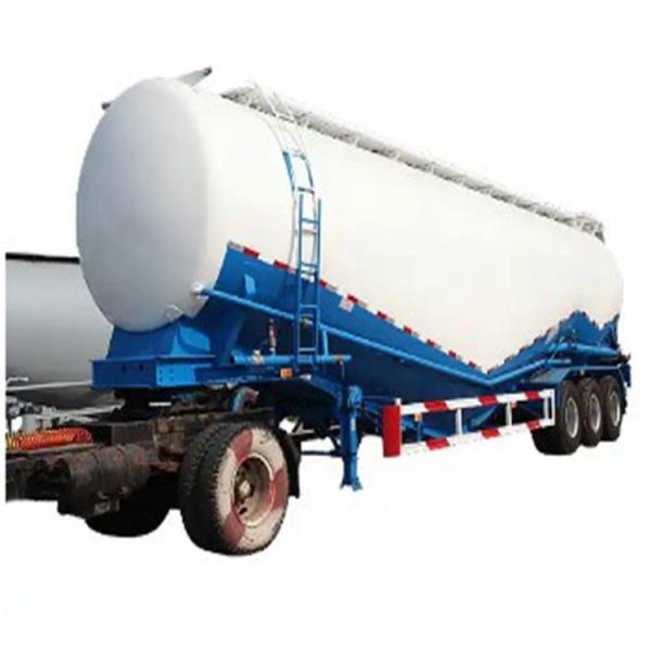 High Load 30-80Ton 4 Axle Bulk Cement Semi Trailer Stainless Steel Aluminum
