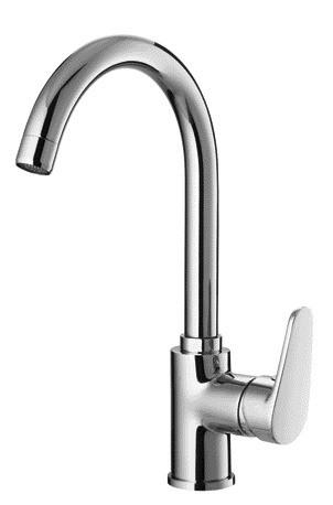 360° Swivelling Single Lever Kitchen Mixer Faucet High Pressure Mixer Tap for