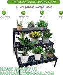 Metal Plant Stand Garden Display Shelf Flower Pot Holder Storage Organizer Rack