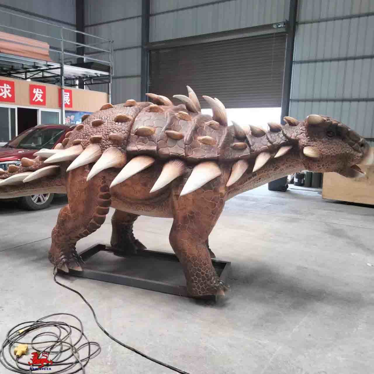 Animated Realistic Animatronic Dinosaur Life Size Ankylosaurus Type Dinosaurs