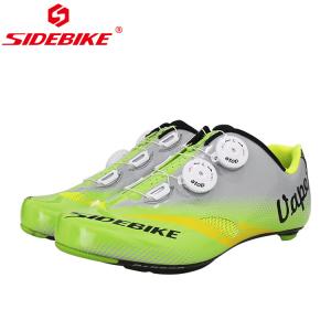 Wholesale Adjustable Buckle Mens SPD Cycling Shoes Bright Color Printed Low Wind Resistance from china suppliers