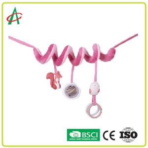 Wholesale Bright Color CE / BSCI Spiral Pram Stuffed Animal Toy For Baby from china suppliers
