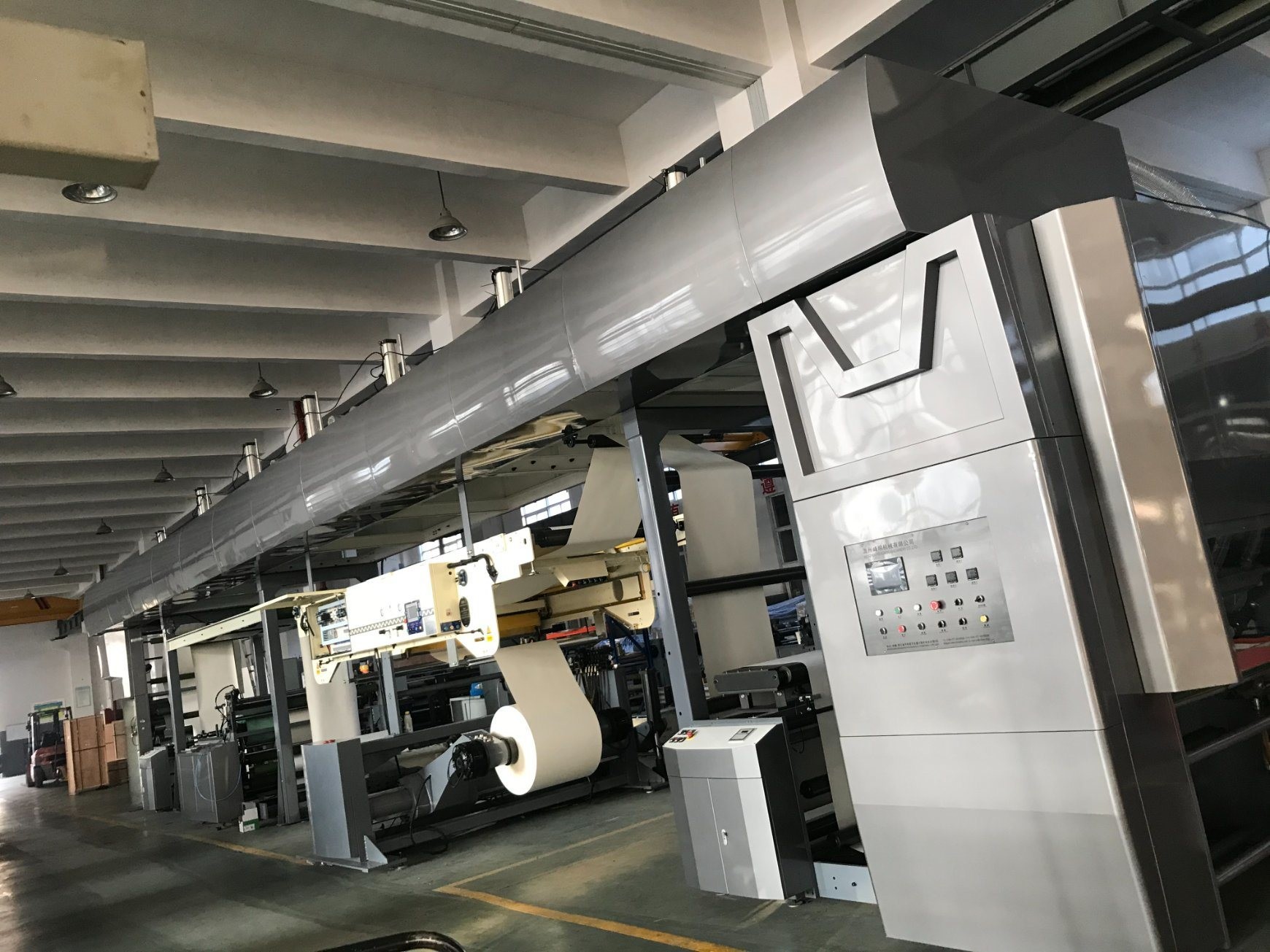 Hot Air IR Drying Water Based No Plastic Coating Machine For Max. Coating Width 1350mm