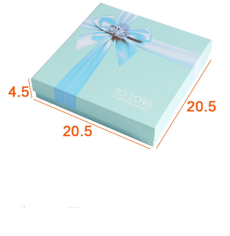Custom Chocolate Gift Box with Inset Birthday Wedding CDandy Cookie Paper Packaging