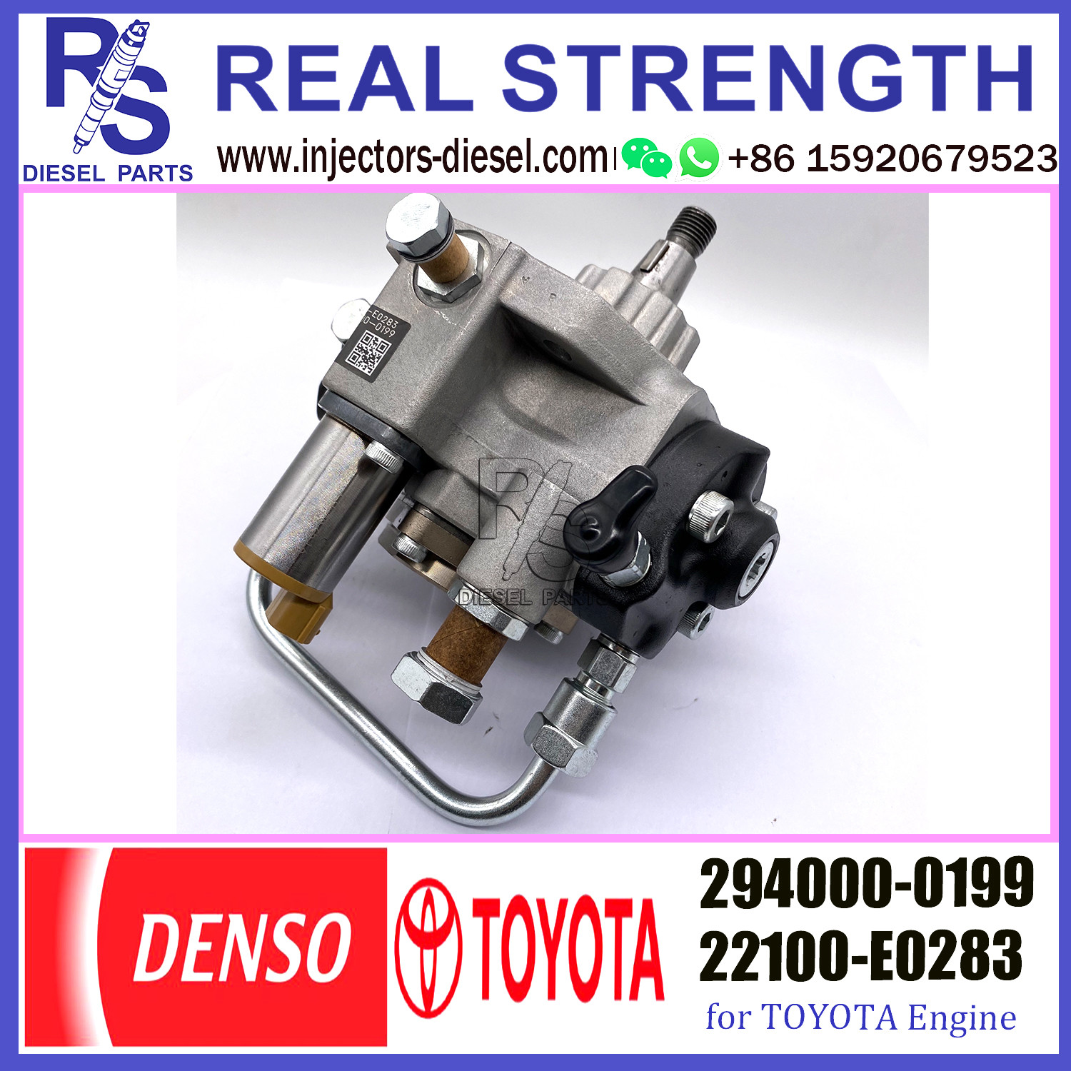 294000-0199 HP3 Common Rail Diesel Denso Fuel Injection Pump 294000-0199 22100-E0283 for TOYOTA