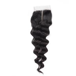 Wholesale 100% Unprocessed Hair Closure Pieces Brazilian Loose Wave Closure Real Hair from china suppliers