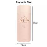 Eco Friendly Large Round Pink Paper Tube Containers For Cosmetics