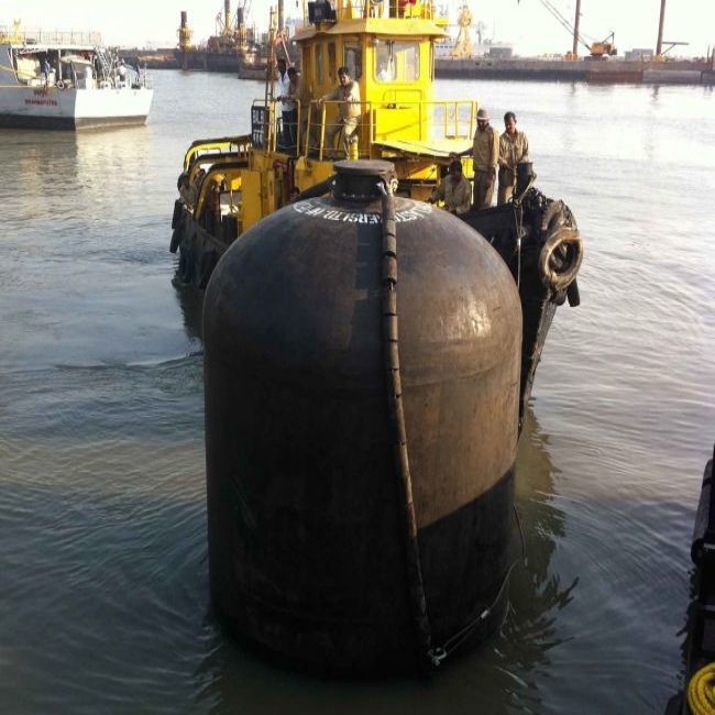 Black Color Sling Fender For Submarine With Rubber Dipped Nylon Cord Fabric Diameter 300 To 4700mm