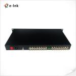 8 Channel 3G SDI To Fiber Converter Loop Out 20KM Fiber Optic Converter