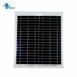 Customized Professional 18V 18W Mono Risen Solar Panels ZW-18W-18V Glass