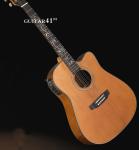 41inch OEM TOP solidwood vintage cutaway electric acoustic guitar/western guitar