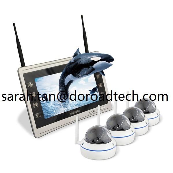 Quality 4CH 720P Home Security WIFI IP Dome Cameras NVR Kit for sale