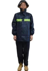 Wholesale Navy Blue Safety Rain Coat Chemical Resistant Work Wear Rain Coat from china suppliers