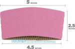 Christmas Paper Coffee Cup Sleeves, Disposable Corrugated Cardboard Paper Jacket
