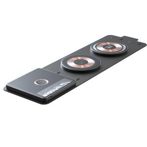 Wholesale 3 In 1 Foldable Wireless Charger 15W Fast Charging For IWatch Earphones Smart Phones from china suppliers