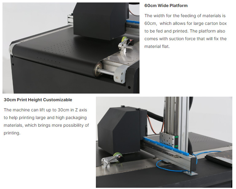 High-Speed Single Pass Printer For Direct To Packaging Printing On Corrugated Carton, Pizza Box, Paper Bag