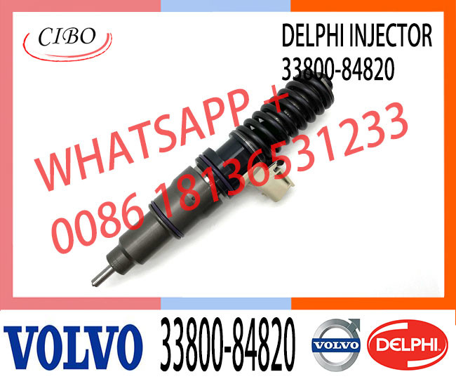Diesel Injector 33800 84820, 33800-84820, 3380084820, 21306407 BEBE4D19002 for Hyundai D6CC engine