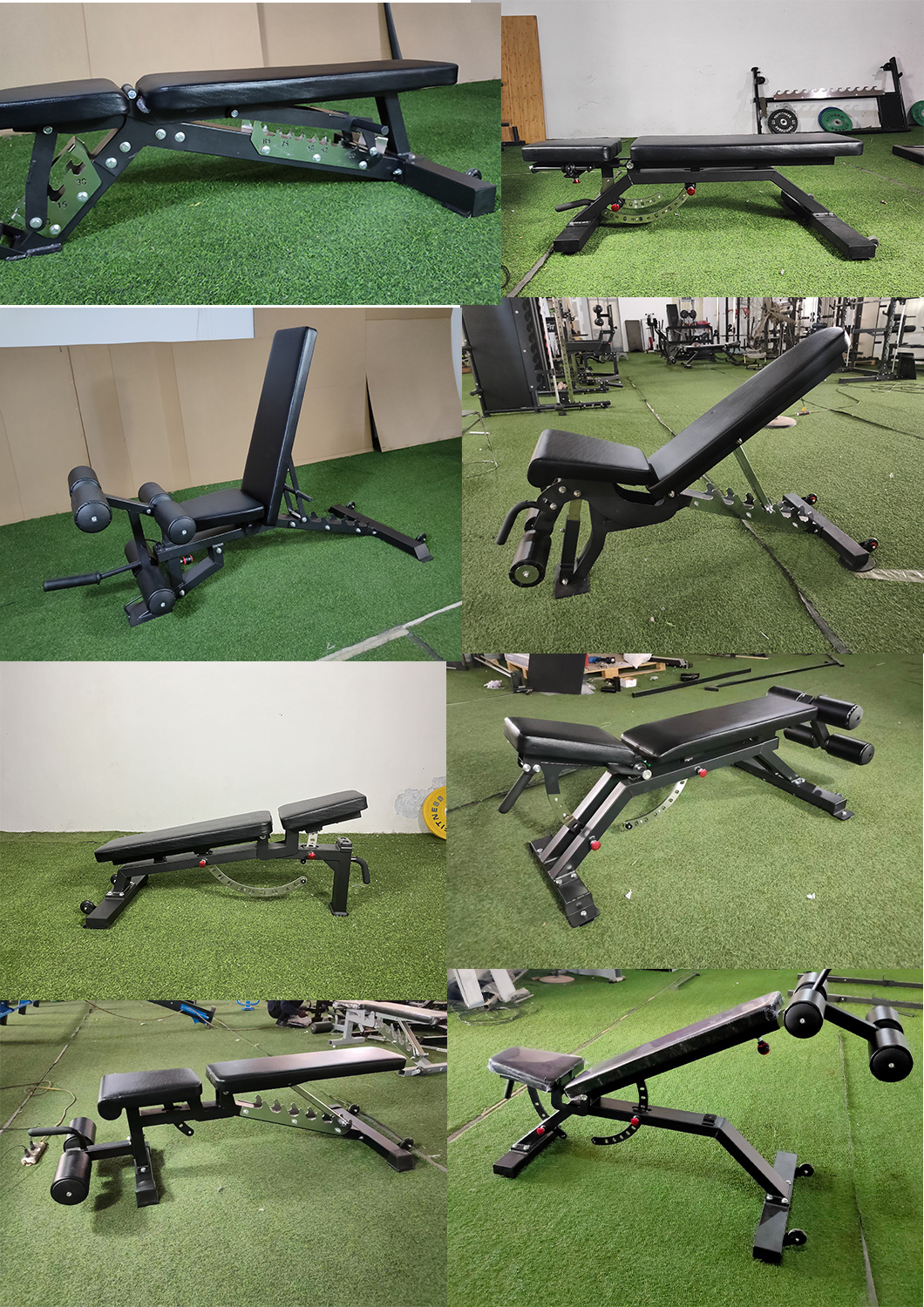 High Quality Commercial Incline and Decline Flat Exercise Adjustable Dumbbell Bench