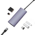 USB 3.0 Port TF Card Slot 6 In 1 RJ45 Type C Docking Station