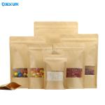 Kraft Coffee Standing Pouch Anti Leakage Food Foil Kraft Paper Bags
