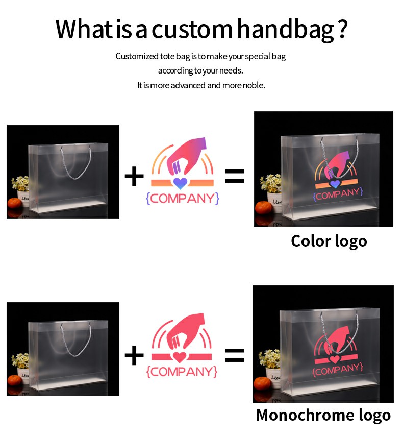 XYDAN Frosted Rigid Pvc Transparent Tote Bag with Soft Loop Handle Striped Pattern
