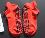 Embroidery Logo Non Slip Yoga Grip Socks Environmental PVC Gel Printing