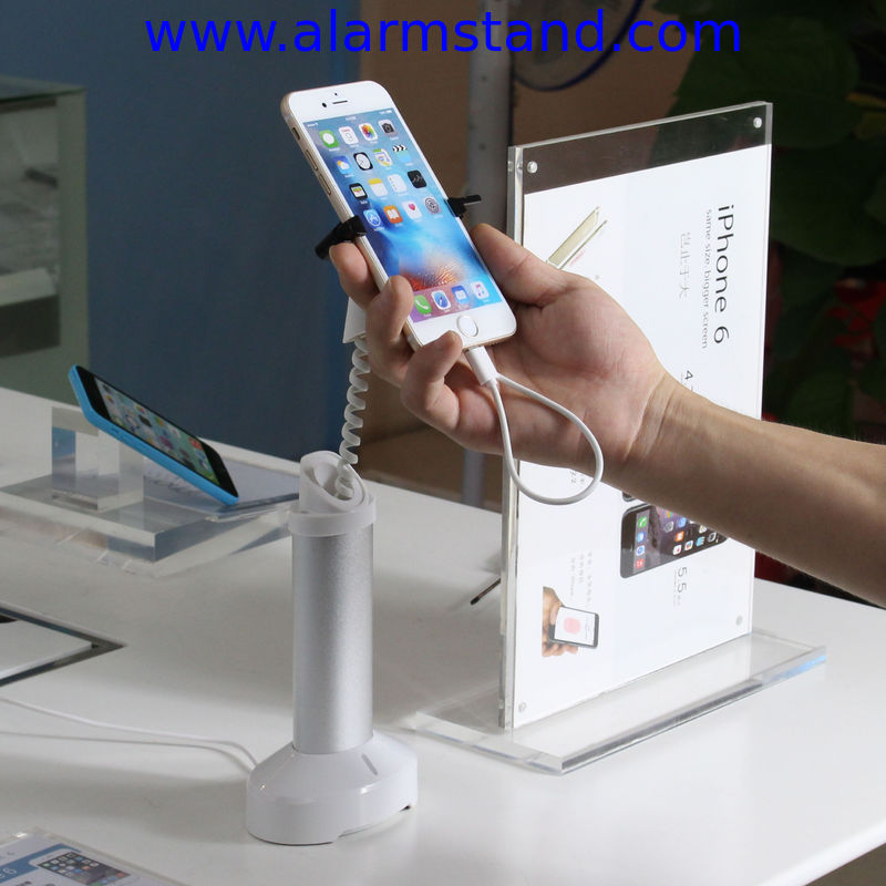 COMER alarm anti-lost security mobile phone stands system for retail displays