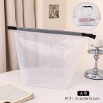 LARGE CAPACITY WOMEN'S TOTE TRAVEL BEACH BAG JELLY BAG TRANSPARENT MESH CARRYING