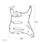 3Ply Pearl Colorful Scratch Plate Stratocaster Pick Guards Guitar Spare Parts