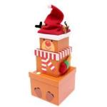 Recyclable Wholesale Custom logo printing Christmas scarf glove gift packaging