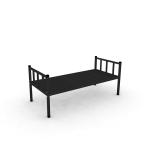 Lodging House Cold Rolled Steel Tube Black White Color Bunk Bed