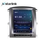 Tesla Vertical Screen Android Car Radio Multimedia 12.1in For Toyota LC100 2002