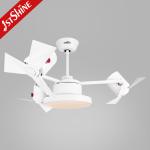 Living Room Silent Plastic Ceiling Fan 44 Inches 5 Speed Choice