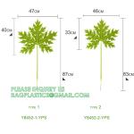 Kinds Artificial Palm Leaves Tropical Fake Leaves, Monstera Leaf Faux Leaves