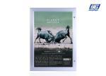Waterproof LED Advertising Boards Door Open Lockable Silver Frame Silk - Screen