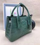 Genuine Alligator Leather Lady White Purse Female Single Shoulder Bag Authentic