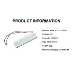4.8v Nickel Cadmium Battery 1200mAh 1500mAh Nicd Battery Pack